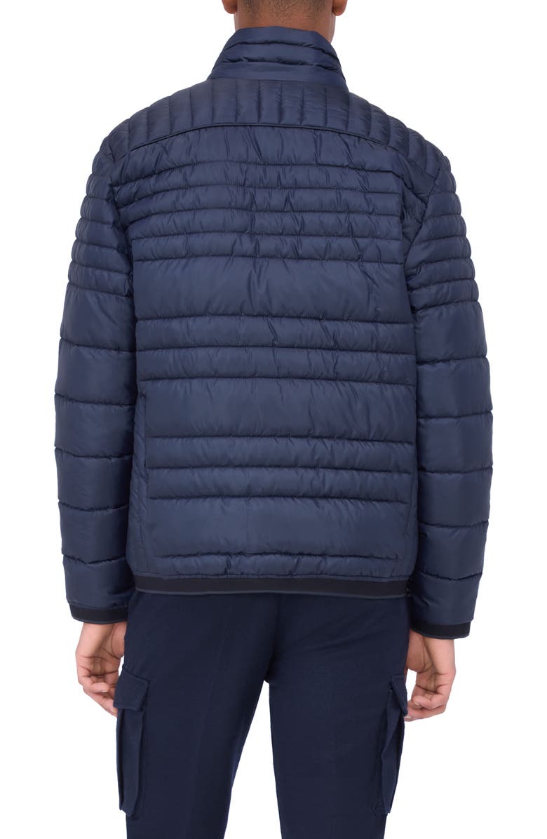 Bugatchi Quilted Bomber Jacket, Alternate, color, 