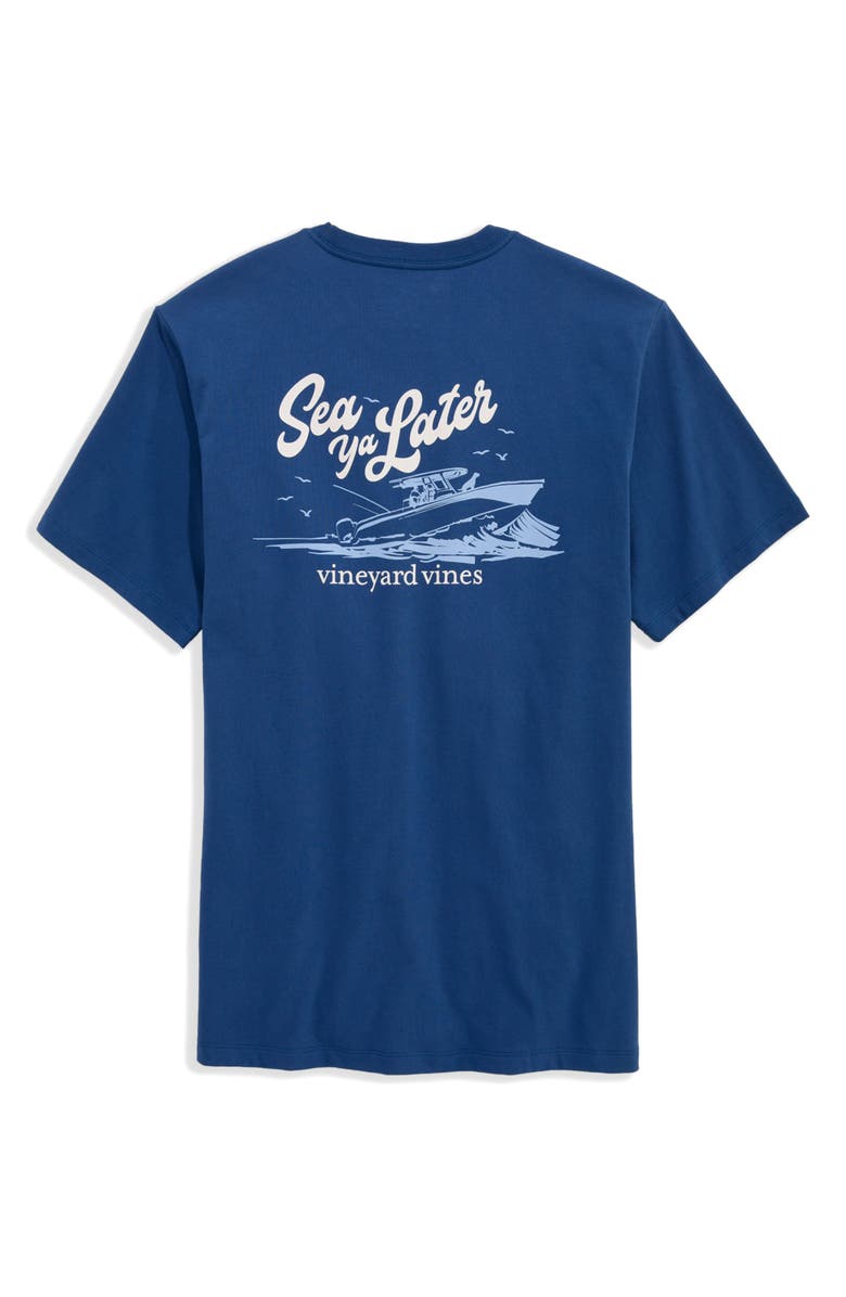 vineyard vines Sea ya Later Pocket Graphic T-Shirt, Alternate, color, Moonshine
