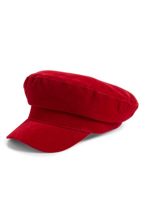 Velvet Newsboy Cap