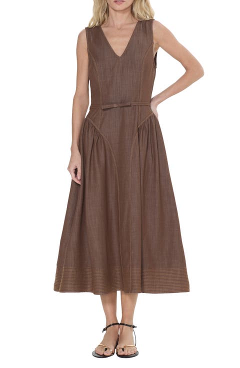 Bruni Sleeveless Fit & Flare Dress