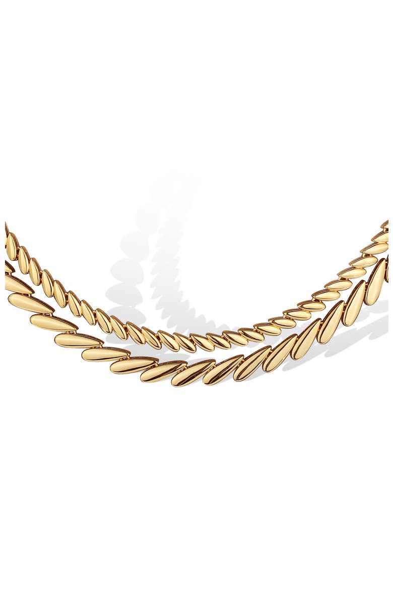 Tassels Necklace, Alternate, color, Gold