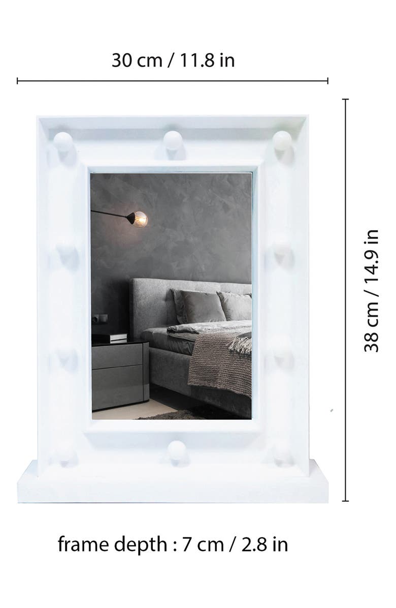 WALPLUS White Hollywood Vanity Wall Mirror, Alternate, color, 