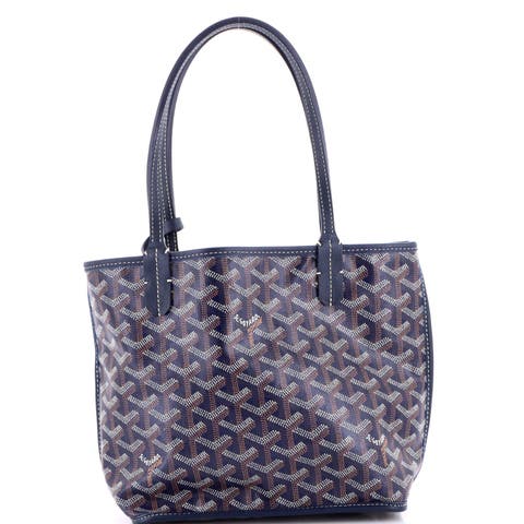 Anjou Reversible Tote Coated Canvas Mini