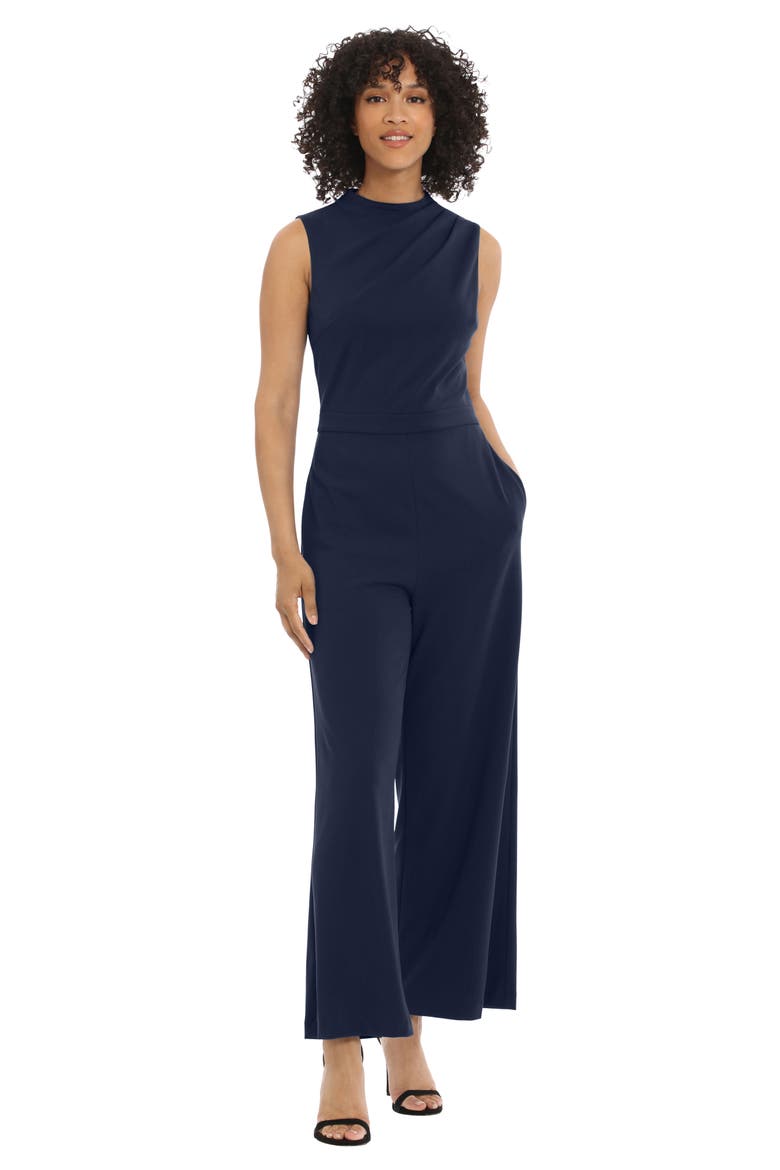 Mock Neck Jumpsuit, Alternate, color, TWLGHT/NVY