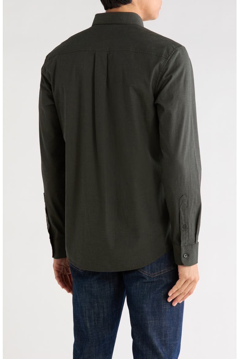 Oxford Button-Down Shirt, Alternate, color, GREEN CITY EOE