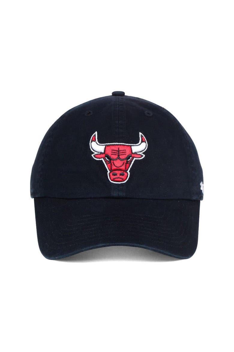 Men's Chicago Bulls '47 Black Clean-Up Adjustable Hat, Alternate, color, Black