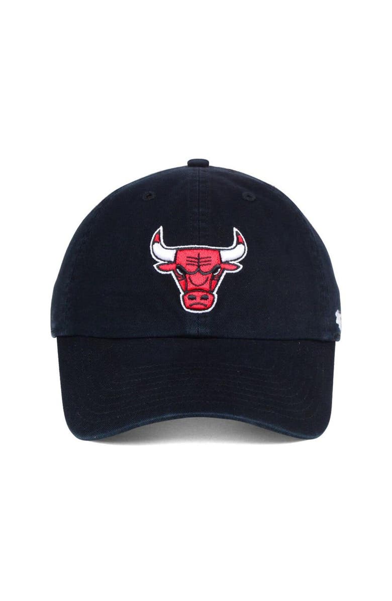 '47 Men's Chicago Bulls '47 Black Clean-Up Adjustable Hat, Alternate, color, Black