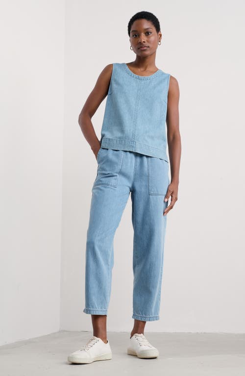 Shop Seasalt Cornwall Sholl Drawstring Denim Pants In Light Wash