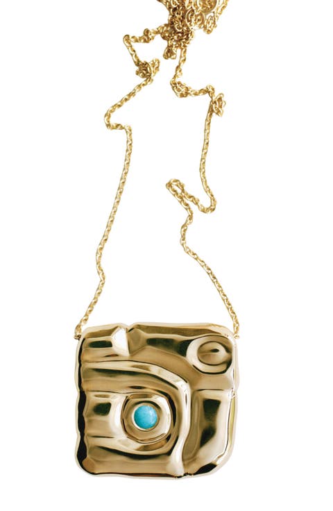 Amaia Bold 18k Gold Vermeil Amazonite Necklace