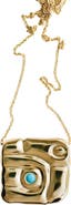 Monica Vinader Amaia Bold 18k Gold Vermeil Amazonite Necklace