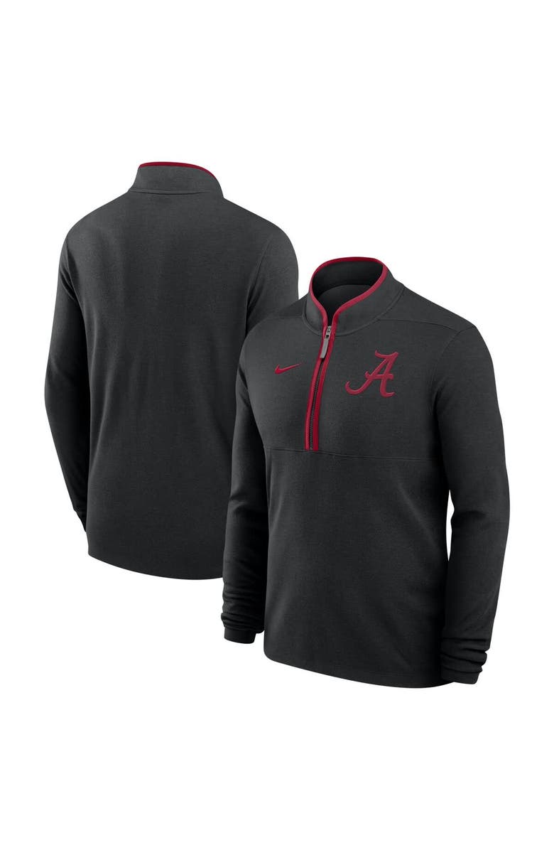 Nike Men's Nike  Black Alabama Crimson Tide Victory Performance Half-Zip Top, Main, color, 