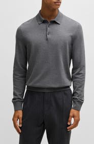 BOSS Gemello Cotton Polo Sweater