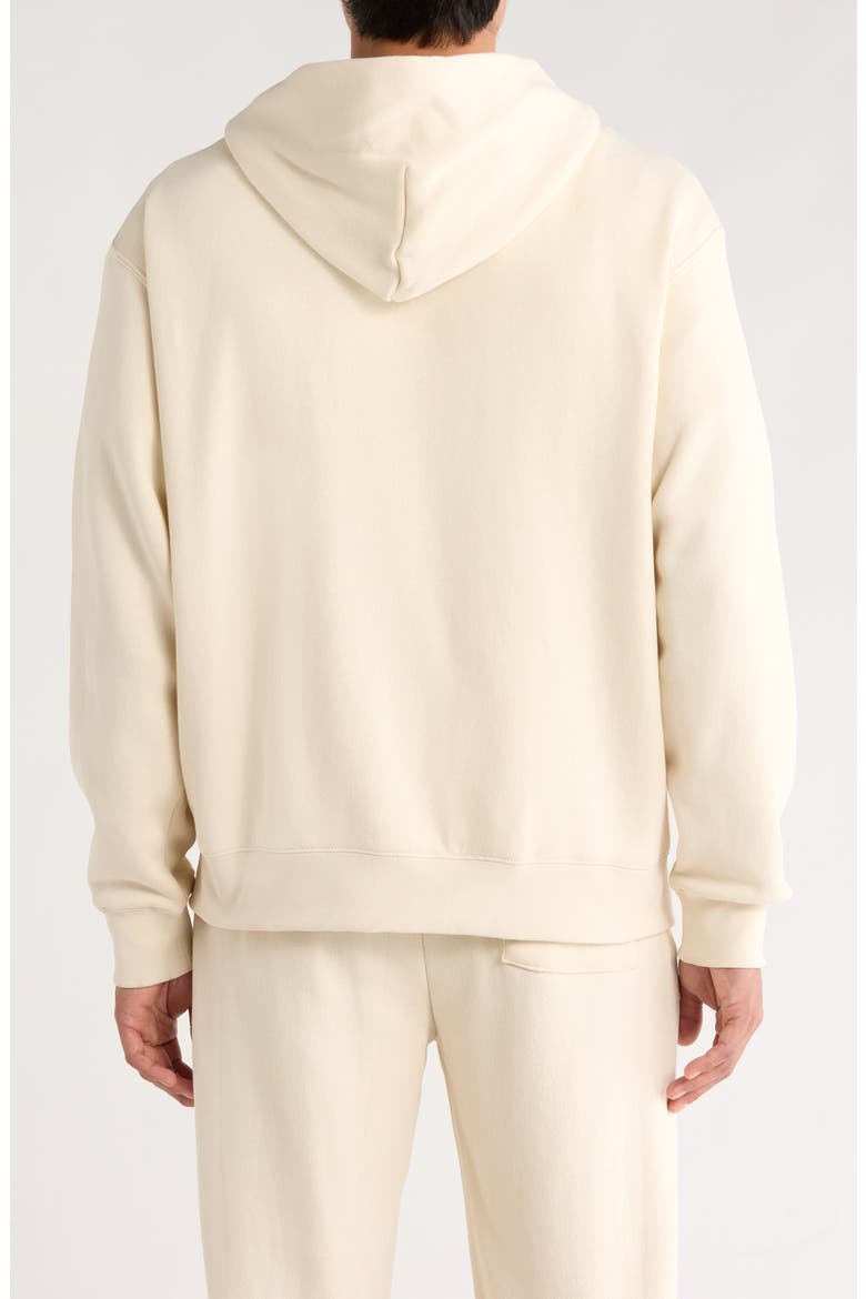 XXL Logo Appliqué Zip Hoodie, Alternate, color, BONE