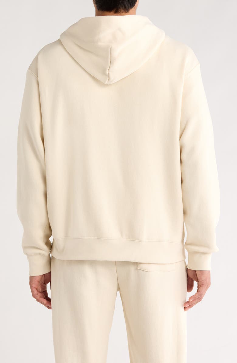 Museum of Peace & Quiet XXL Logo Appliqué Zip Hoodie, Alternate, color, Bone