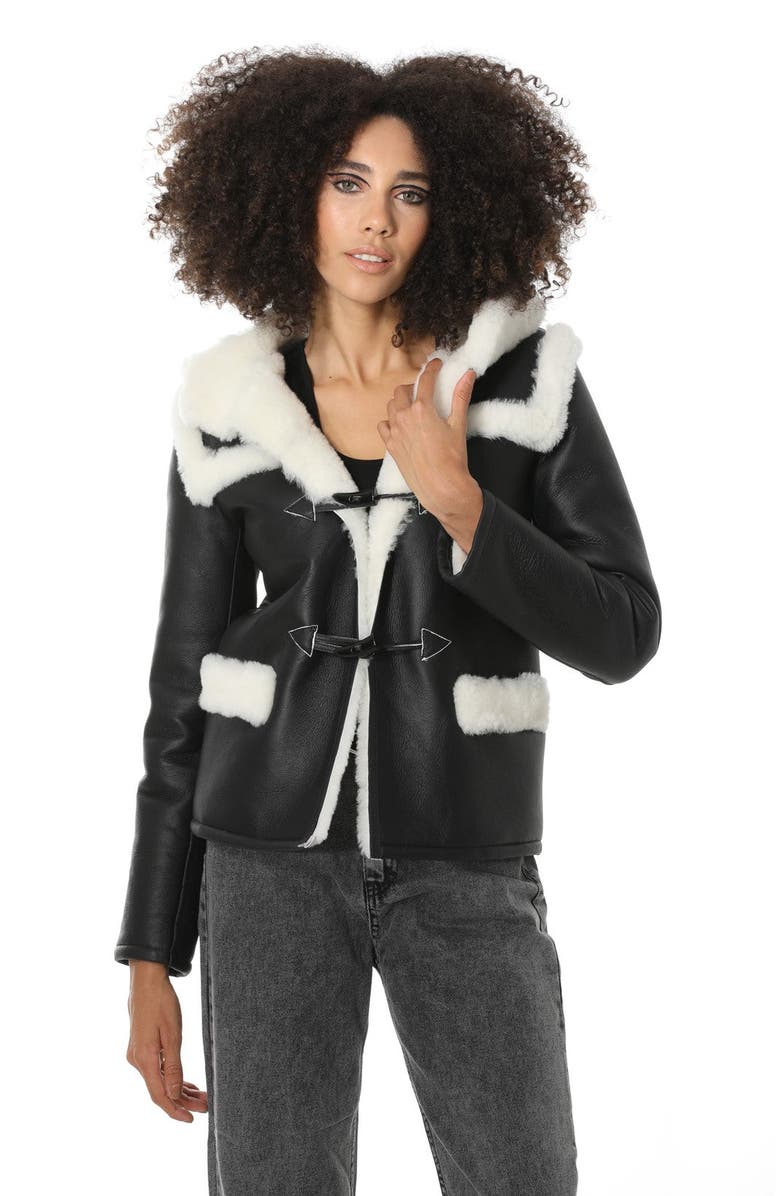Furniq UK Cecilia Sheepskin Jacket, Main, color,