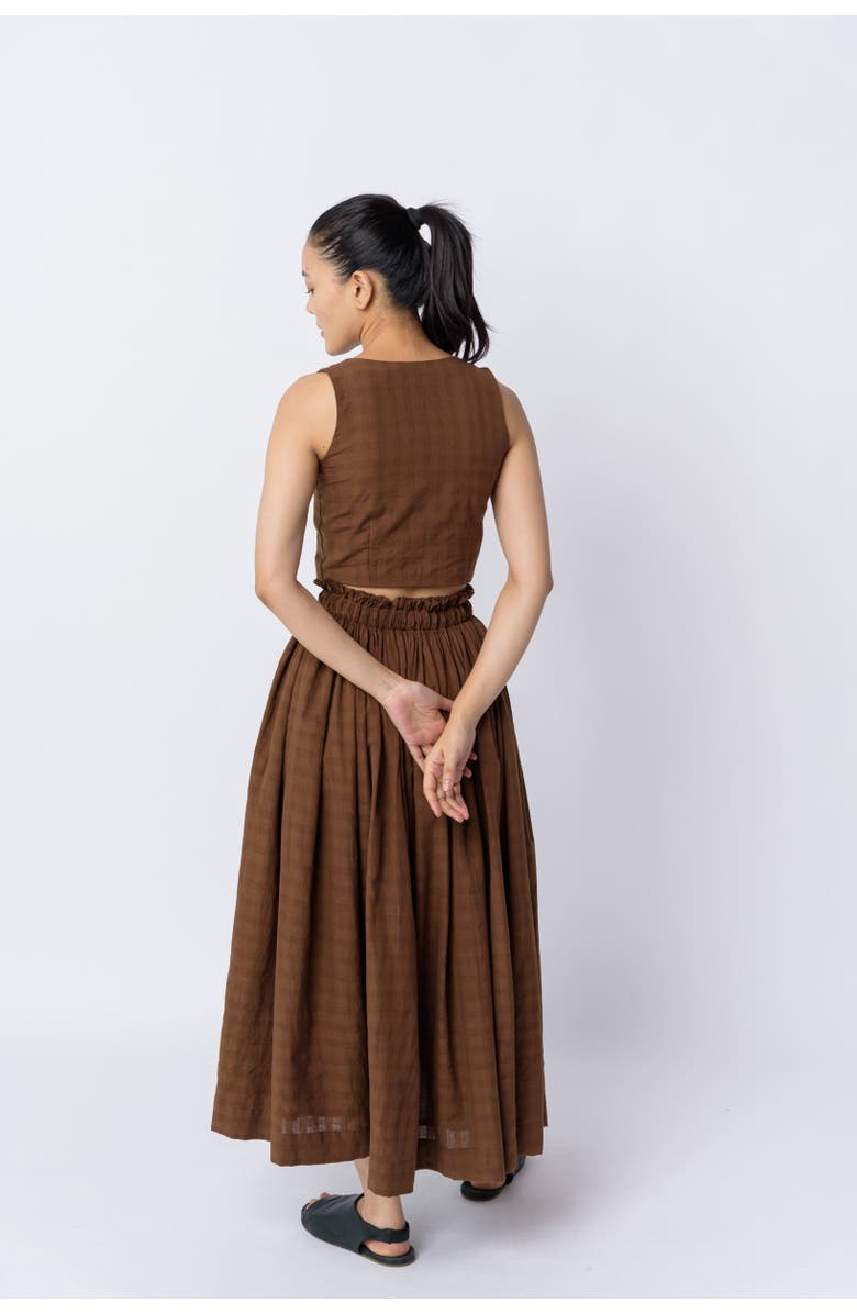 World of Crow Antique Brown Pull On Skirt, Alternate, color, 