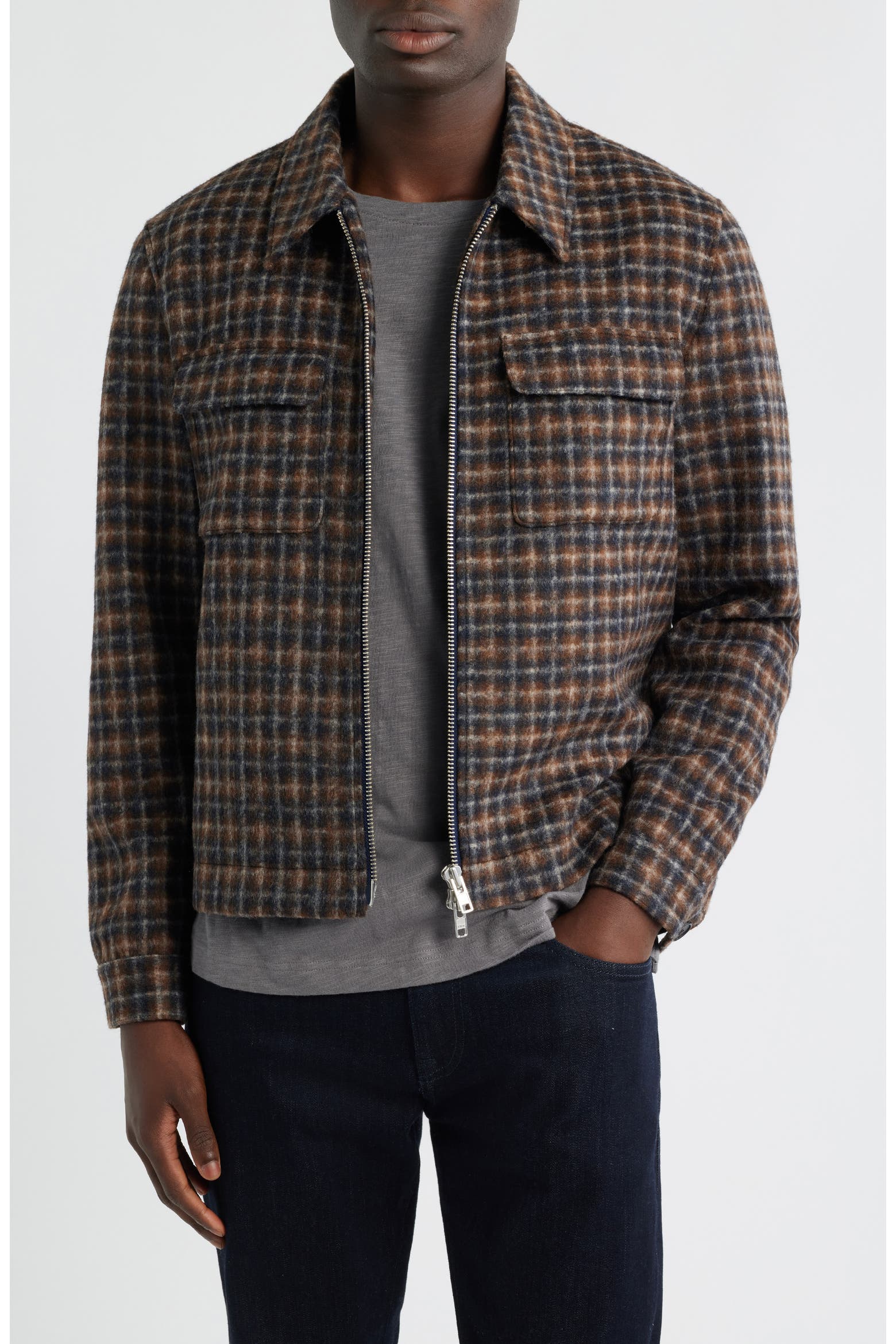 Drawn Rag Wax London Osier Drawn Check Jacket (Men) | Nordstromrack