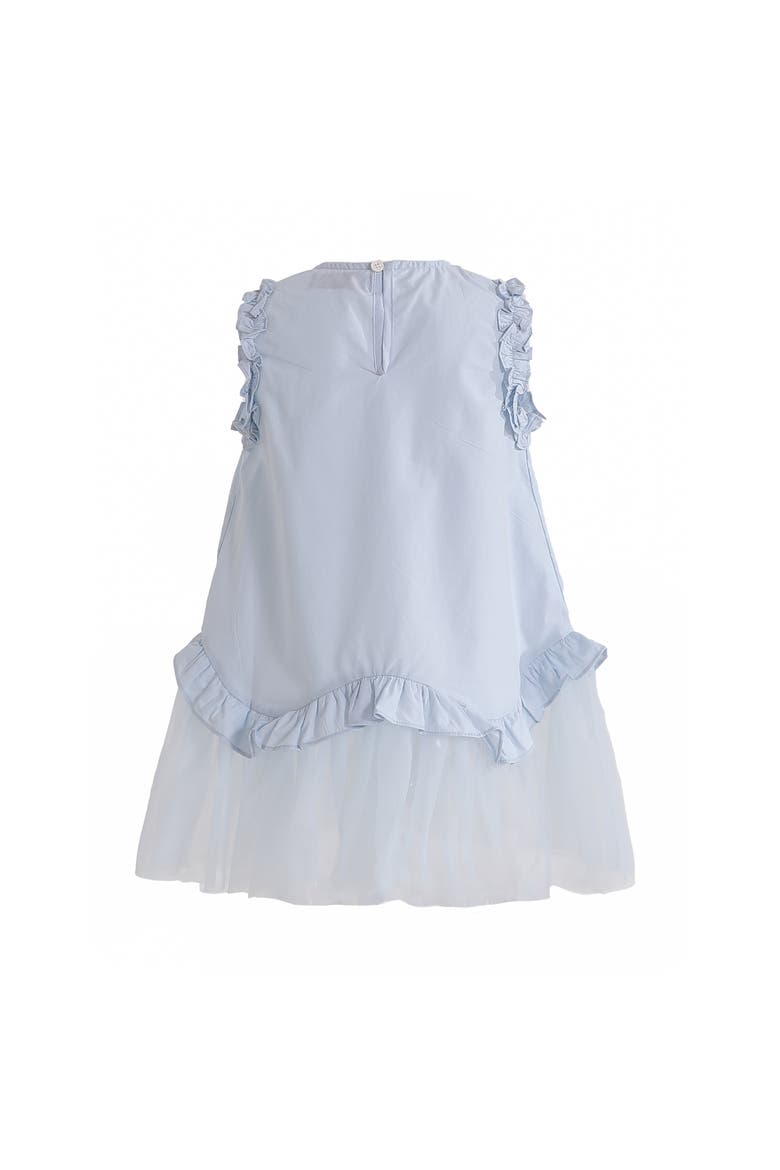 Lumielle Ruffle Dress, Alternate, color, Blue