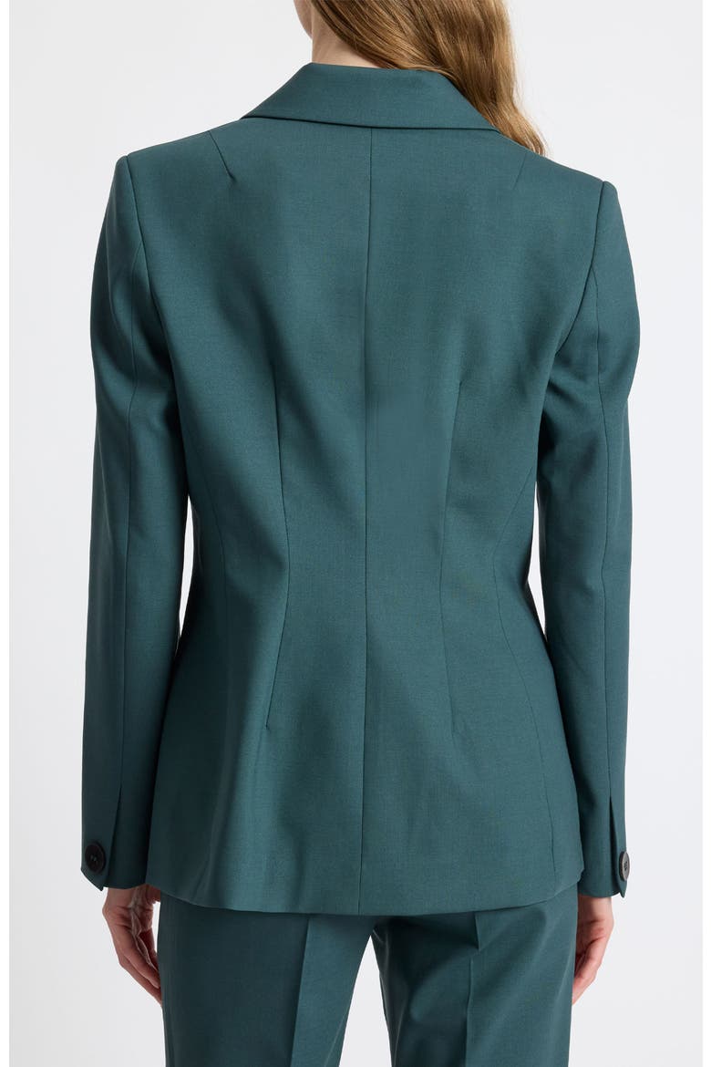 Malli Single Button Wool Stretch Jacket, Alternate, color, Steel Teal