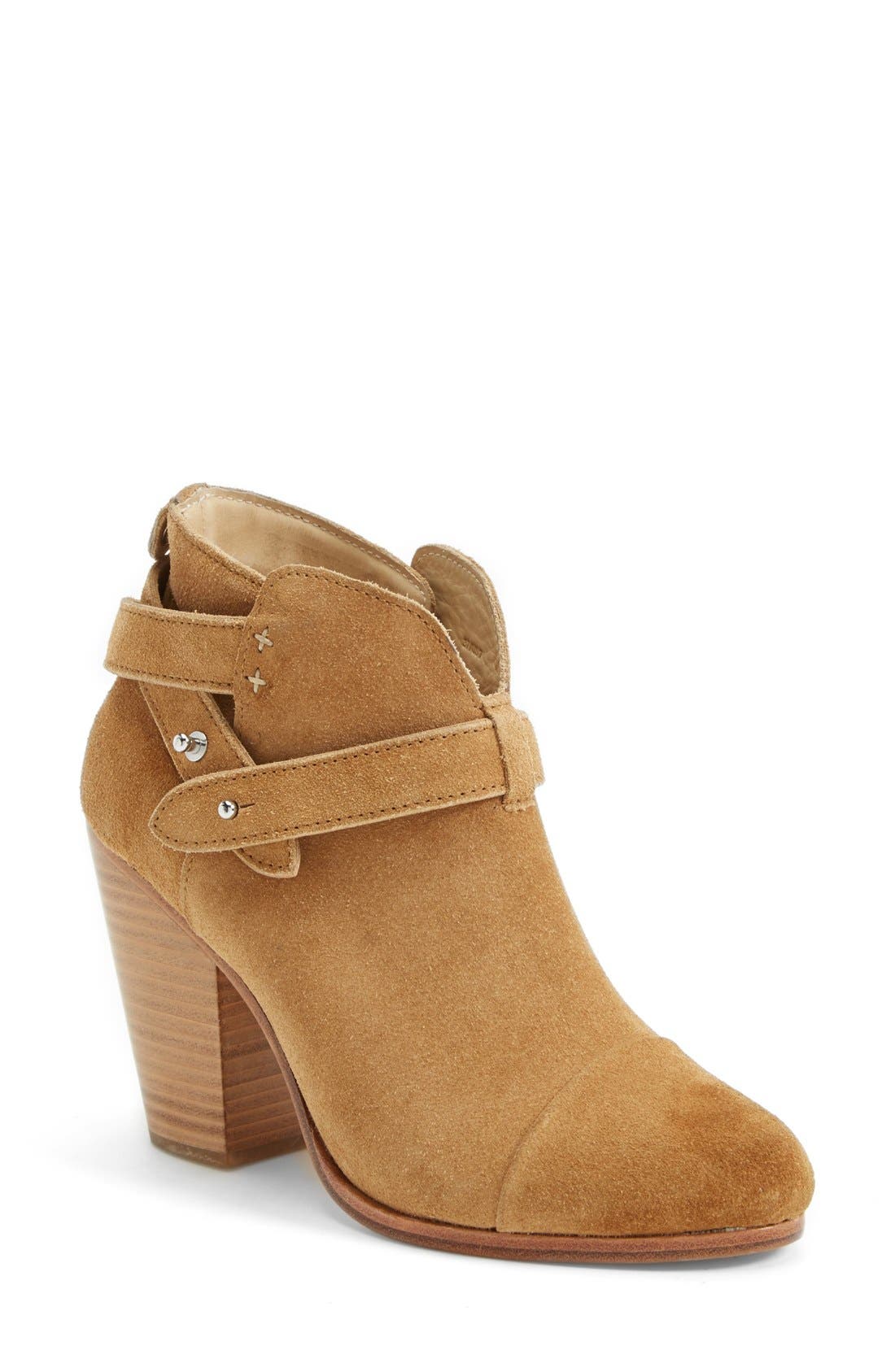 'Harrow' Suede Bootie, Main, color, HAZEL