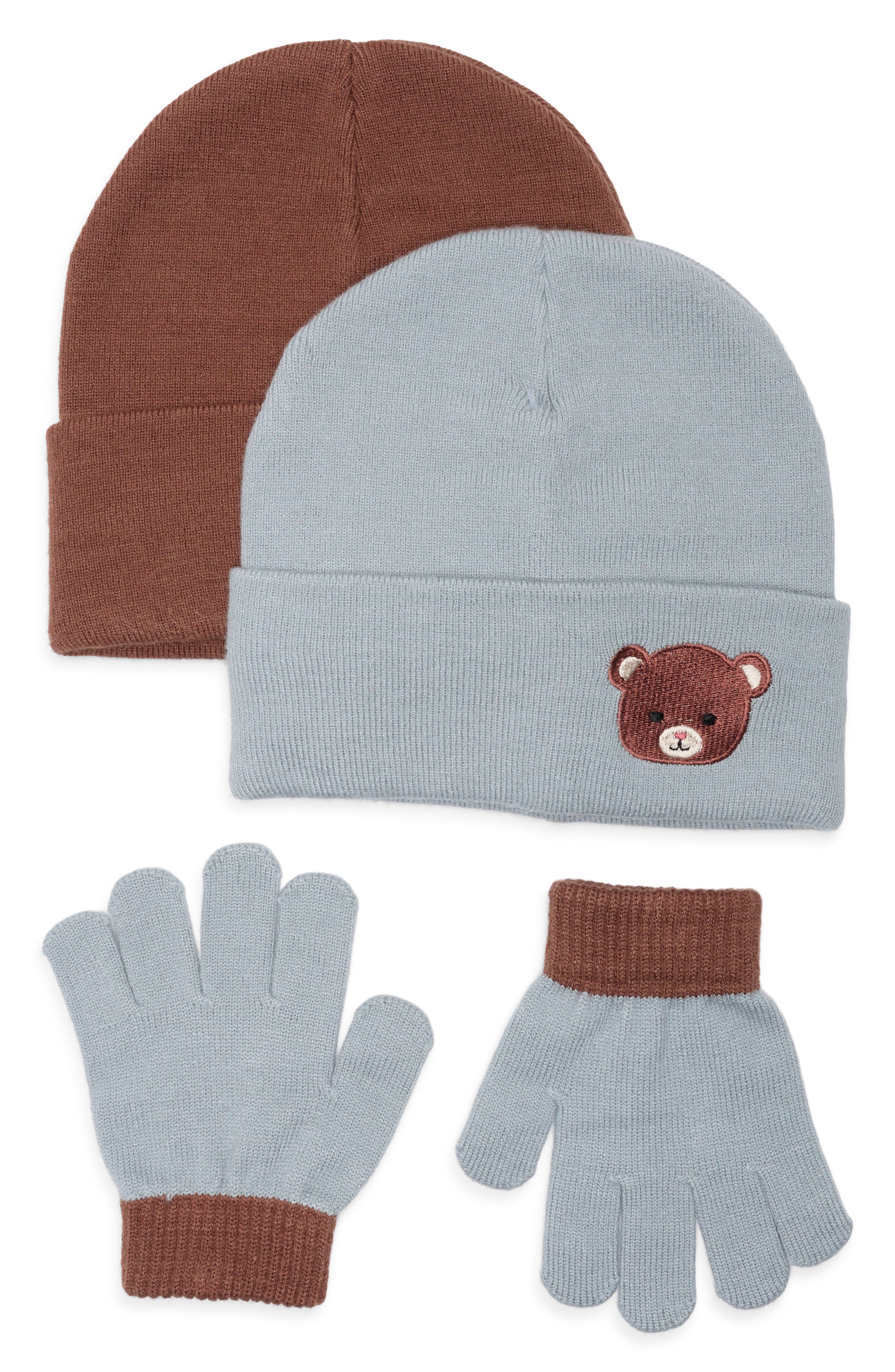 Kids' 3-Piece Beanie & Gloves Set