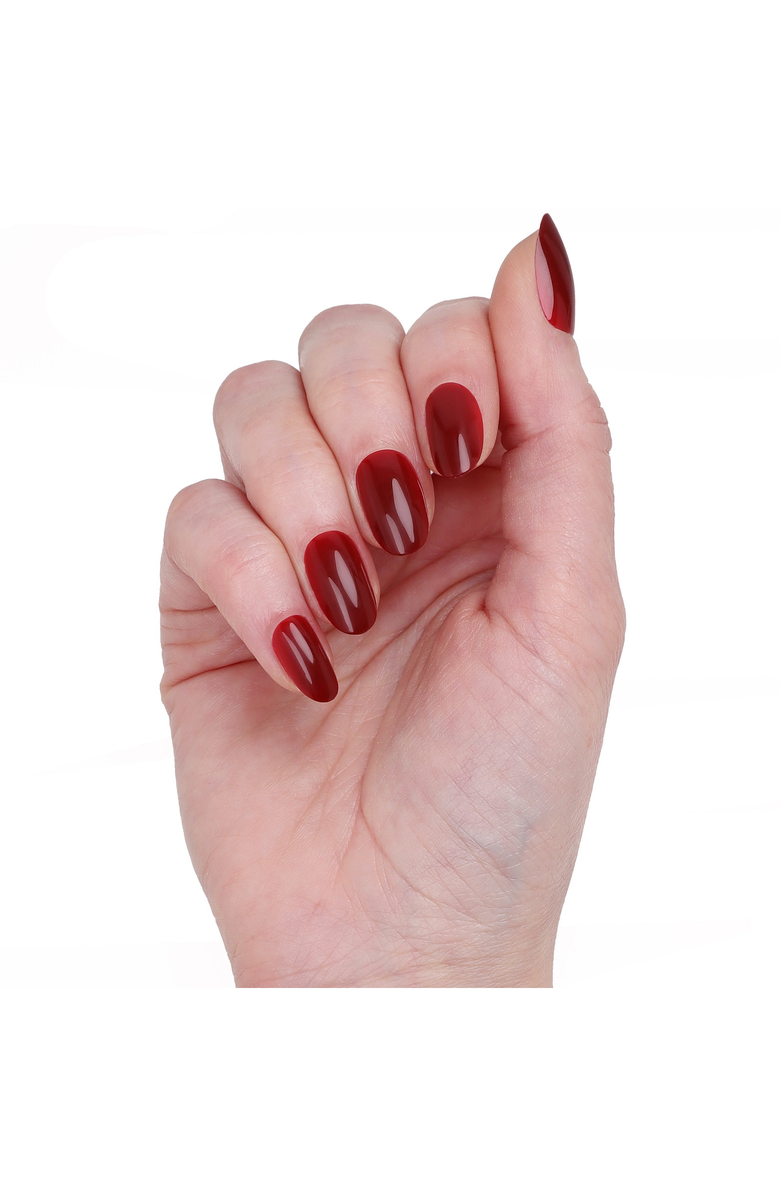ORLY Bus Stop Crimson Solid Press-On Nails, Alternate, color, NO COLOR