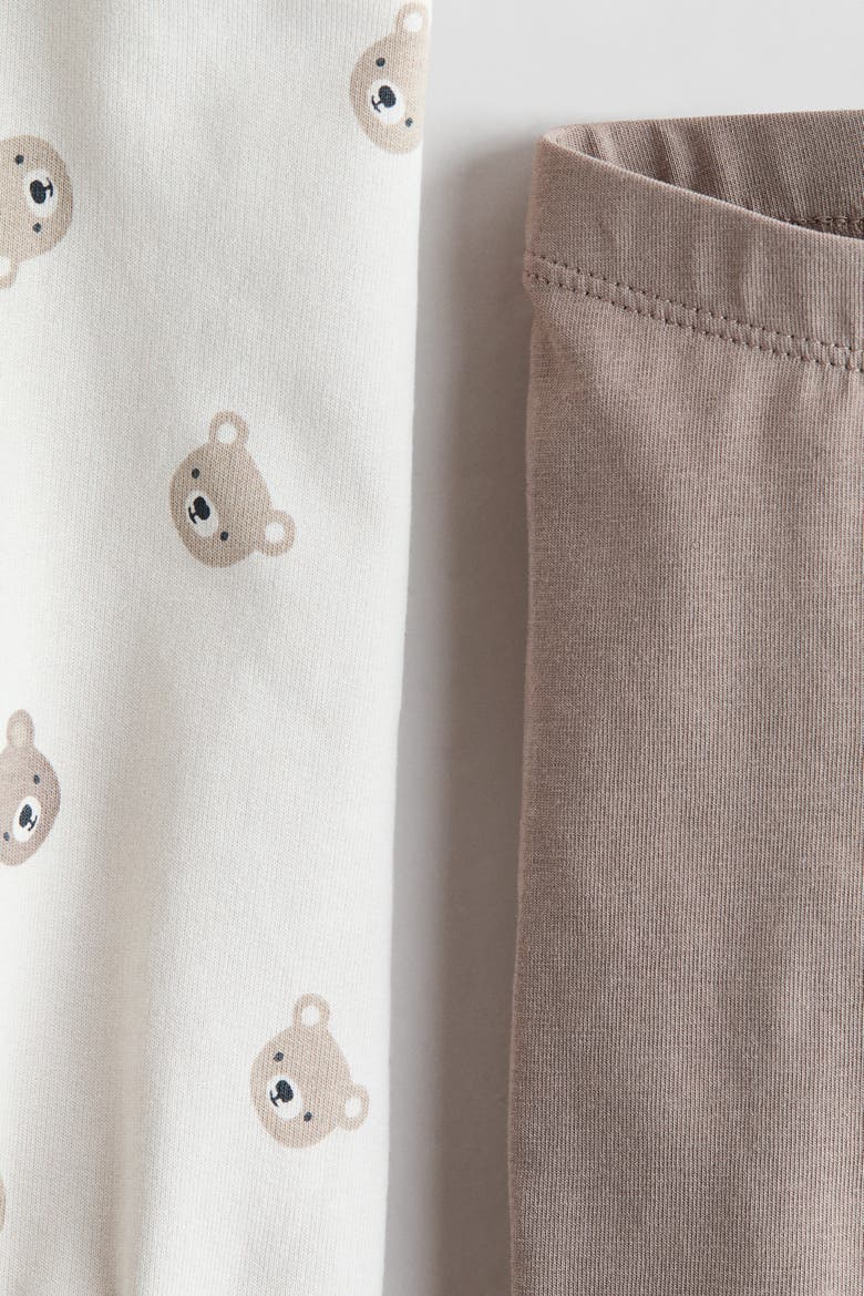 2-piece Cotton Set, Alternate, color, Beige/bears
