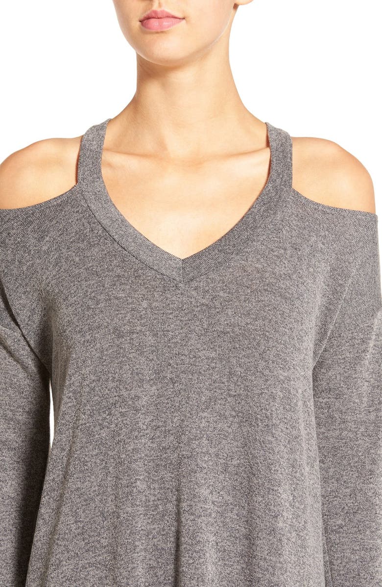 EVERLY Cold Shoulder Swing Dress, Alternate, color,