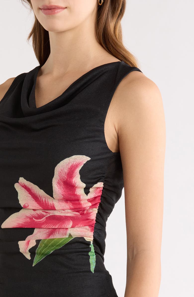 Rails Fete Lily Print Tank, Alternate, color, Peach Lily