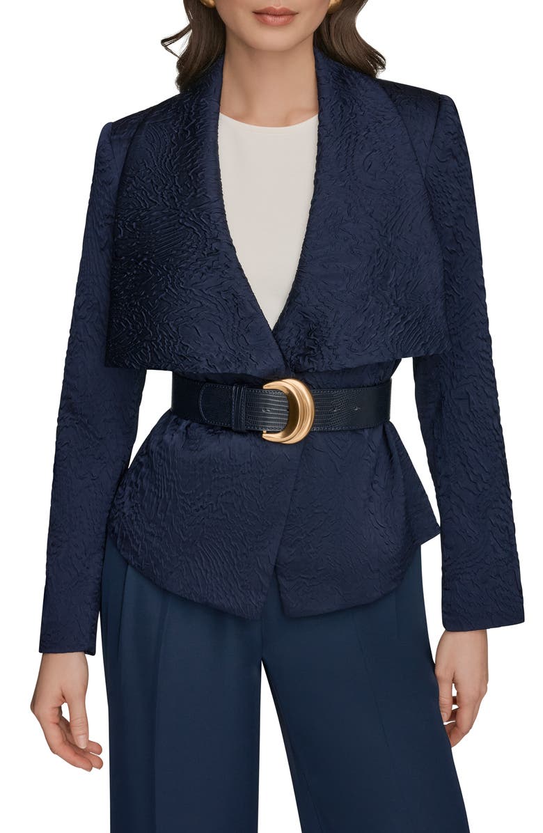 Donna Karan New York Wide Lapel Belted Blazer, Main, color, 
