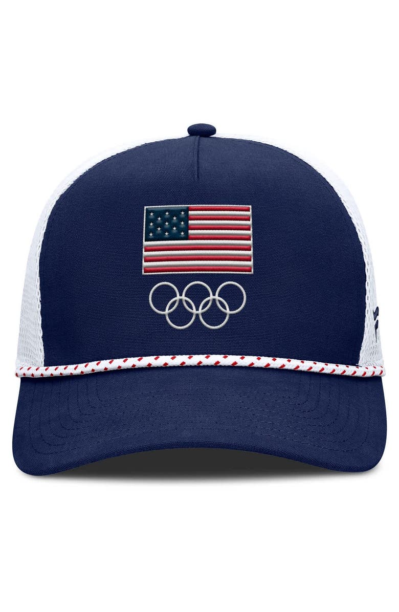 FANATICS Men's Fanatics Navy/White Team USA Oath Rope Trucker Adjustable Hat, Alternate, color, Navy