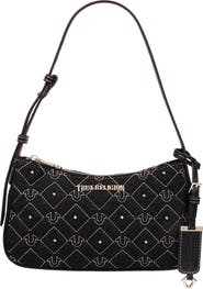 True Religion Studded Denim Shoulder Bag