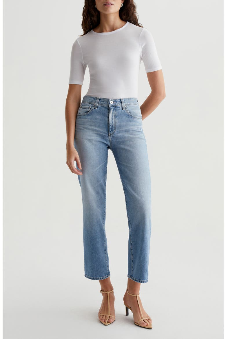 Brinley Mid Rise Crop Straight Leg Jeans, Alternate, color, SANTA YNEZ