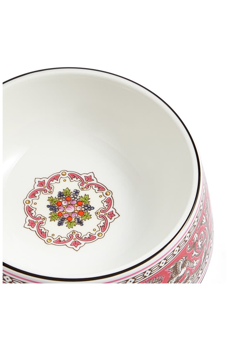 Florentine Pet Bowl, Alternate, color, FUCHSIA