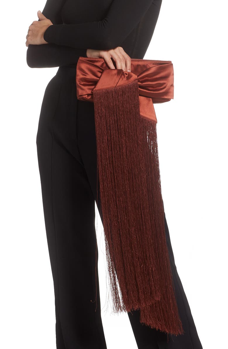 Cult Gaia Banu Mini Fringe Clutch, Alternate, color,