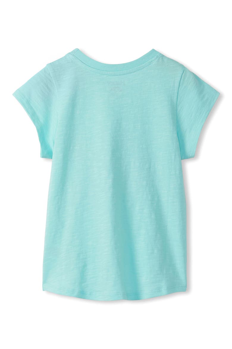 Kids' Tropical Fish Front Tie Top, Alternate, color, AQUA SPLASH