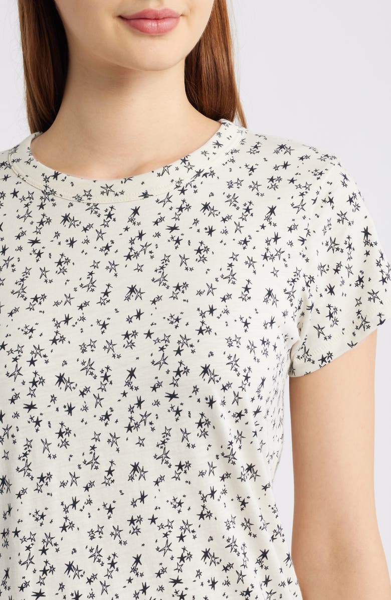 rag & bone All Over Stars T-Shirt, Alternate, color, Ivory Multi