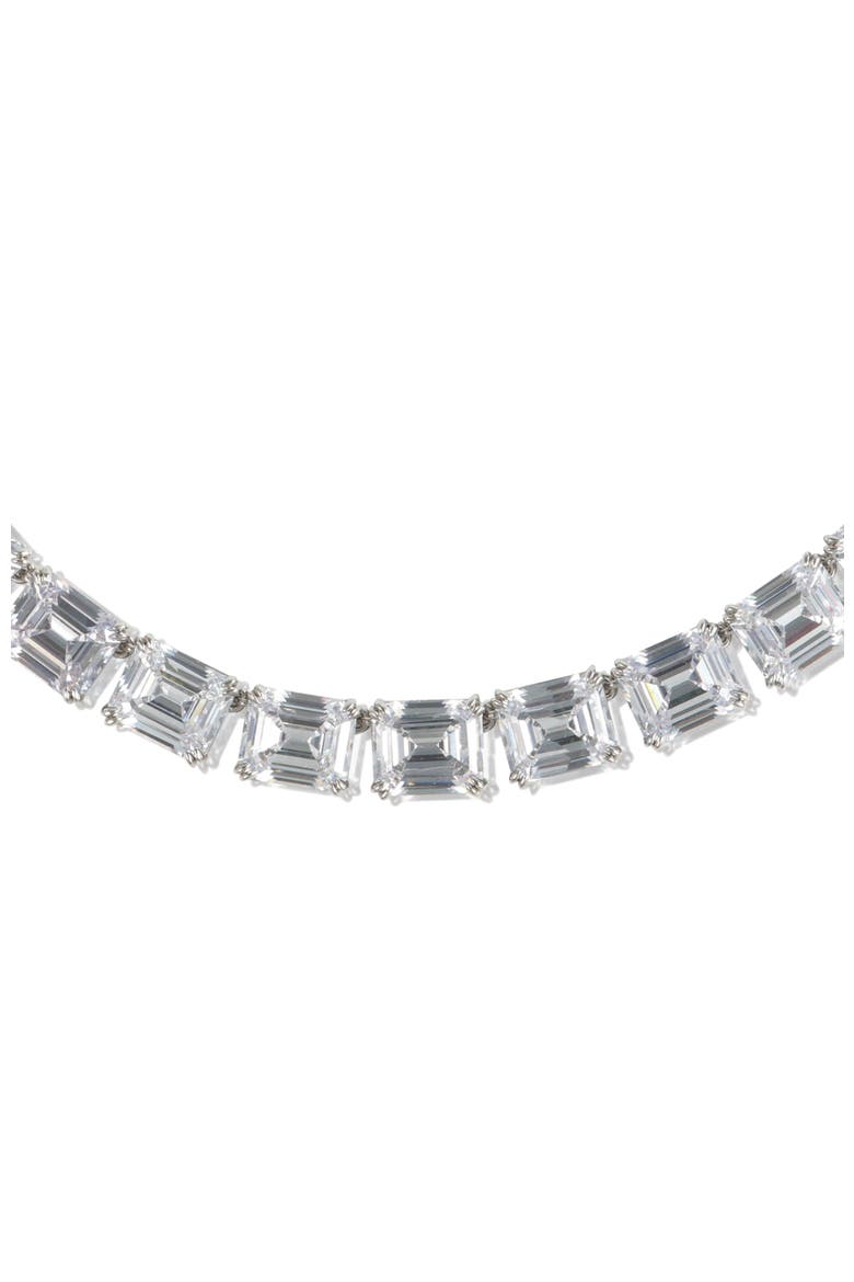Coconut Glow Necklace, Alternate, color, Sliver & Crystal Clear