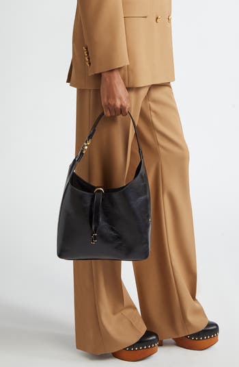 Small Marcie Leather Hobo Bag