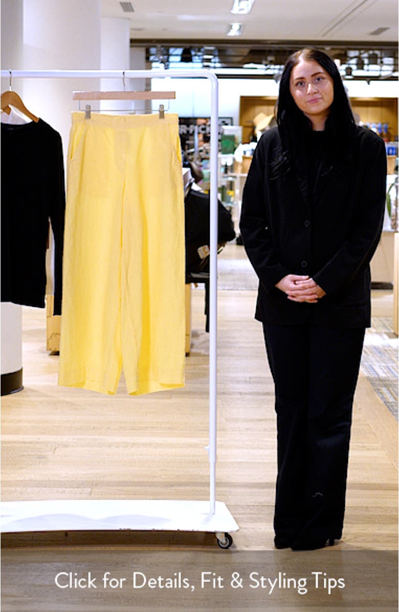 Maisie Wide Leg Linen Pants, sales video thumbnail