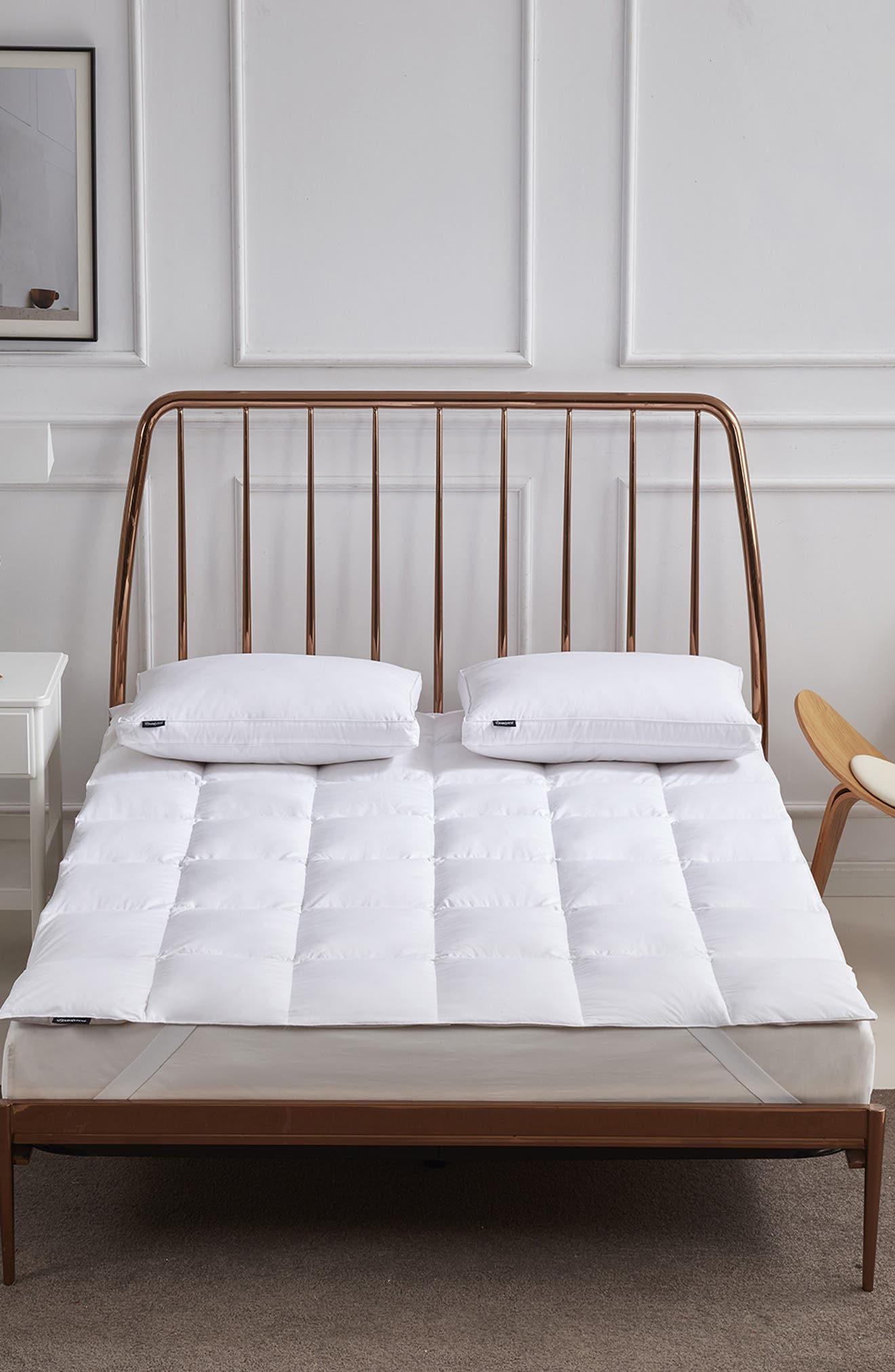 BLUE RIDGE HOME FASHIONS Beautyrest Tencel/Cotton Blend Mattress Topper ...
