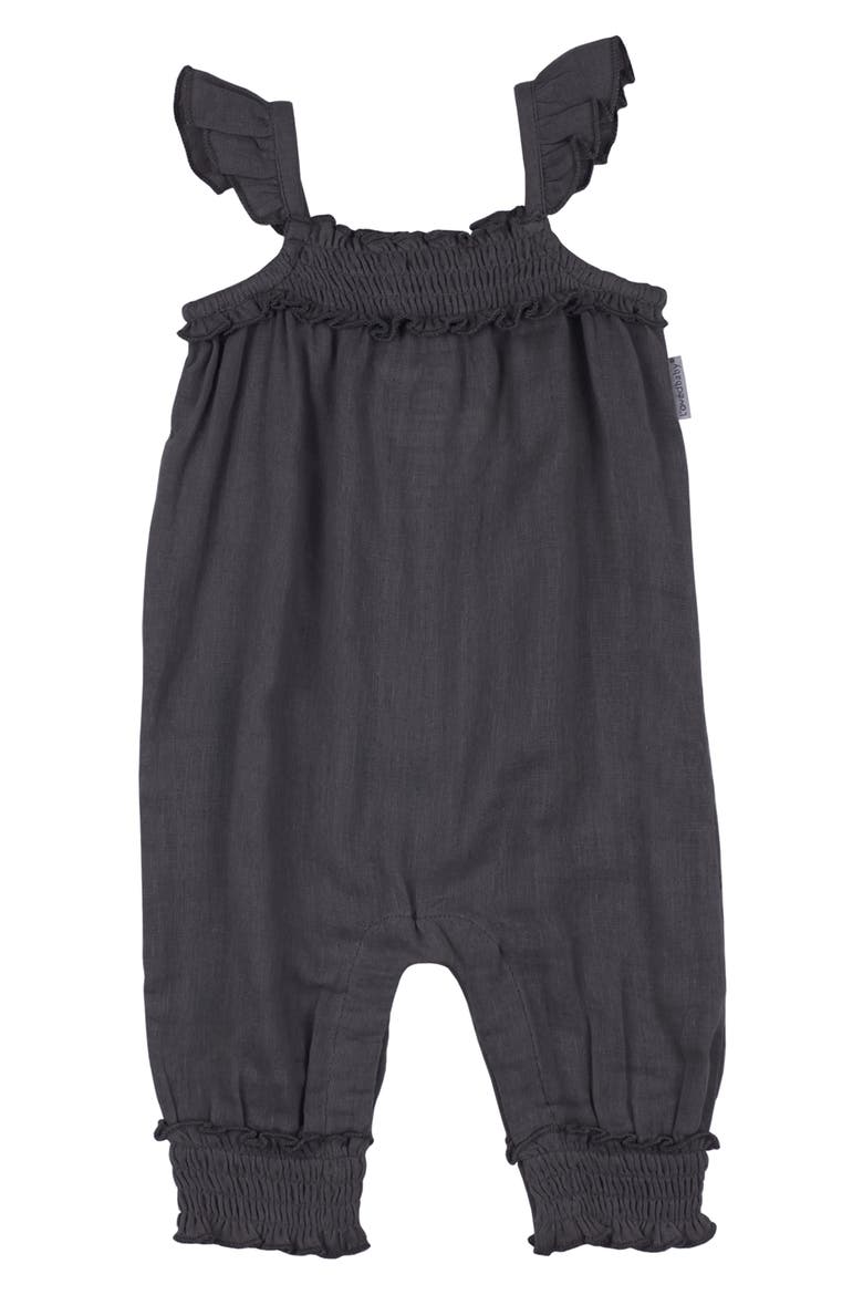 Organic Cotton Muslin Romper, Main, color, CHIA SEED