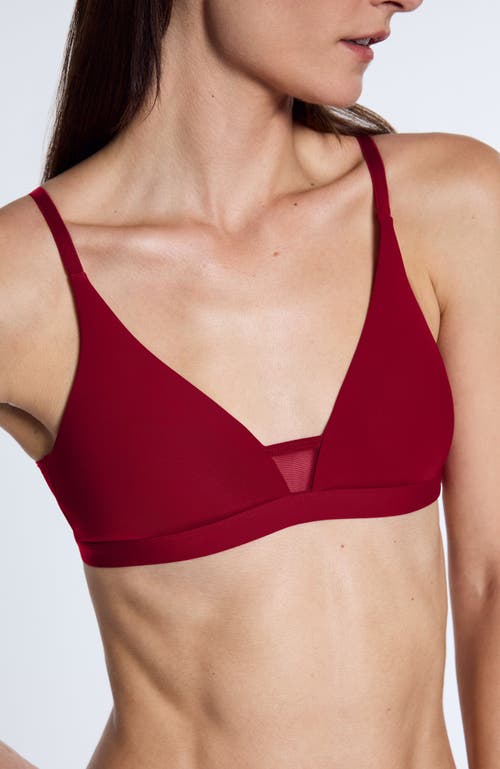 Pepper Limitless Wirefree Scoop Bra In Red