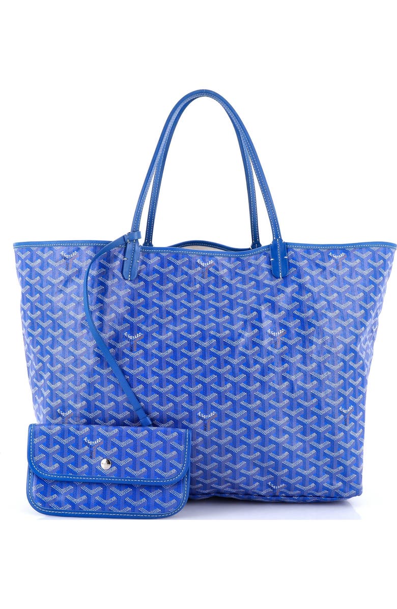 Pre-Owned Goyard Saint Louis Tote Coated Canvas GM, Alternate, color, Blue