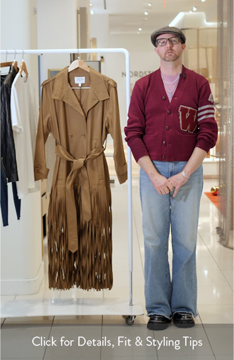 Fringe Benefit Water Repellent Twill Trench Coat, sales video thumbnail