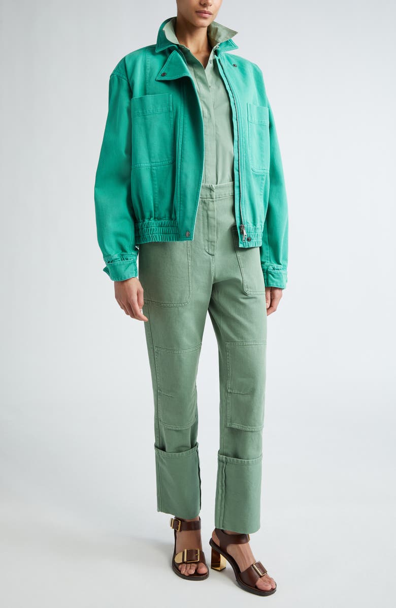 Max Mara Francia Stretch Cotton Button-Up Shirt, Alternate, color, 