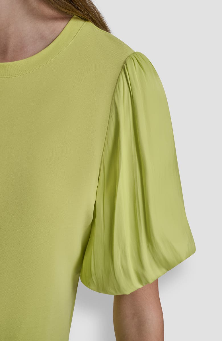 DKNY Mixed Media Top, Alternate, color, Limeade