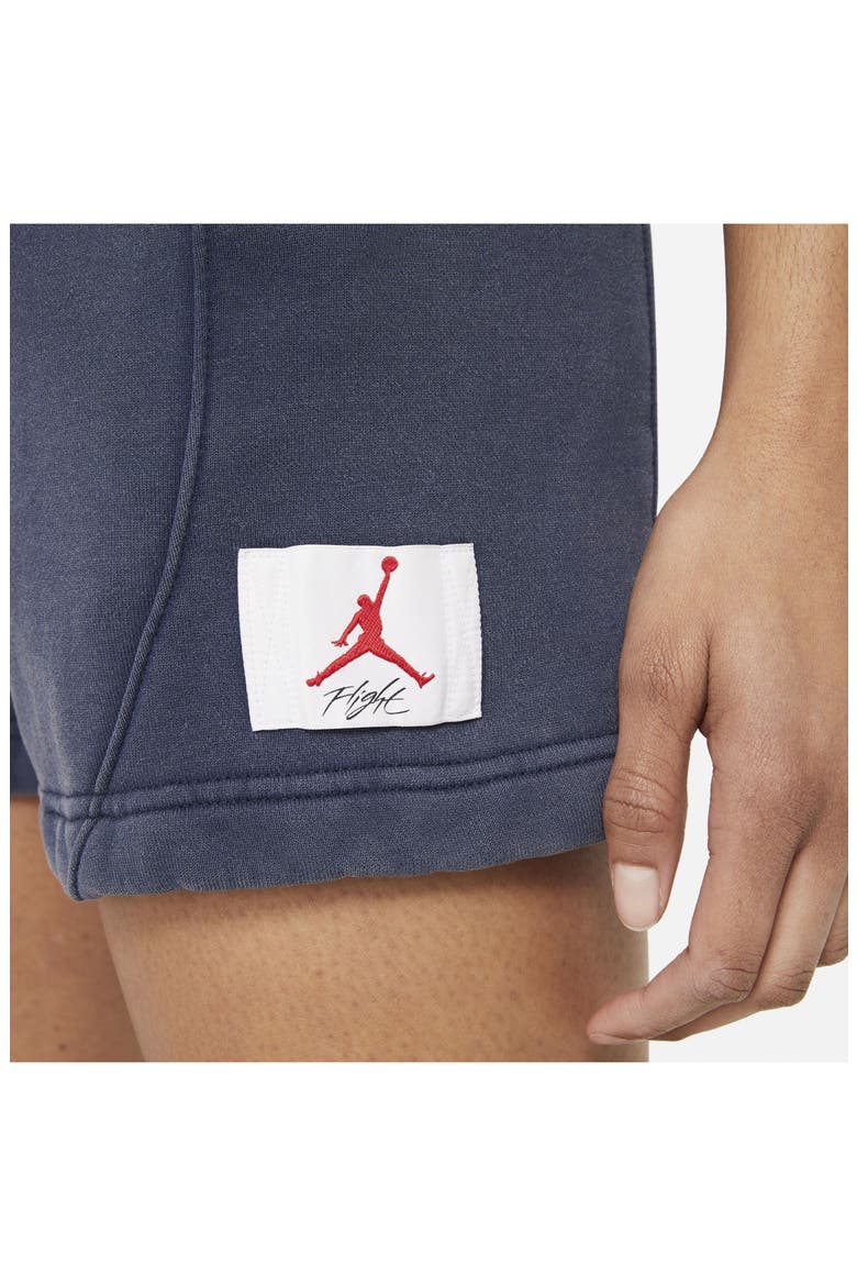 Flight Fleece Shorts, Alternate, color, MIDNIGHT NAVY/ RED
