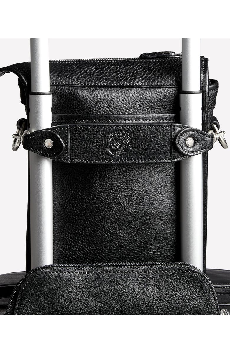 Ghurka Trolley Strap, Alternate, color, Vintage Black Leather