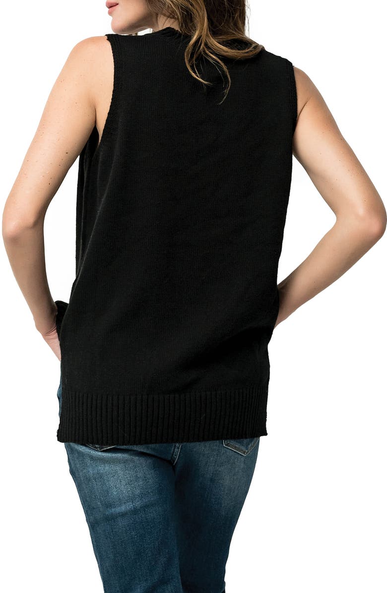 GIBSONLOOK V-Neck Sweater Vest, Alternate, color, Black